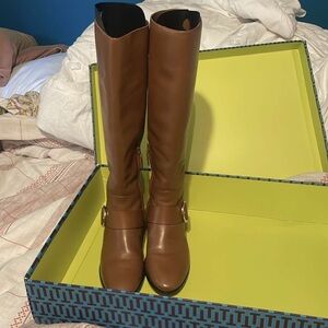 Tori Burch boots- size: 6 color: sienna style: grace riding boot galleon leather